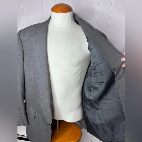 Vintage Brooks Brothers Makers Gray SUIT - Picture 9 of 12